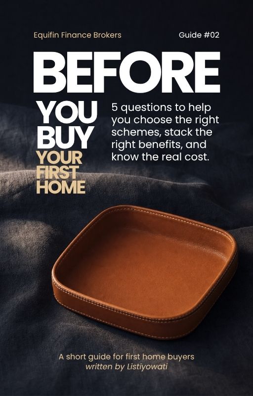 Cover of the Equifin guide, Before You Buy Your First Home