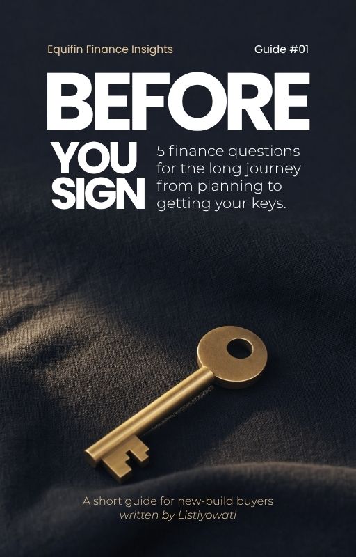 Cover of the Equifin guide, Before You Sign, 5 Finance Questions